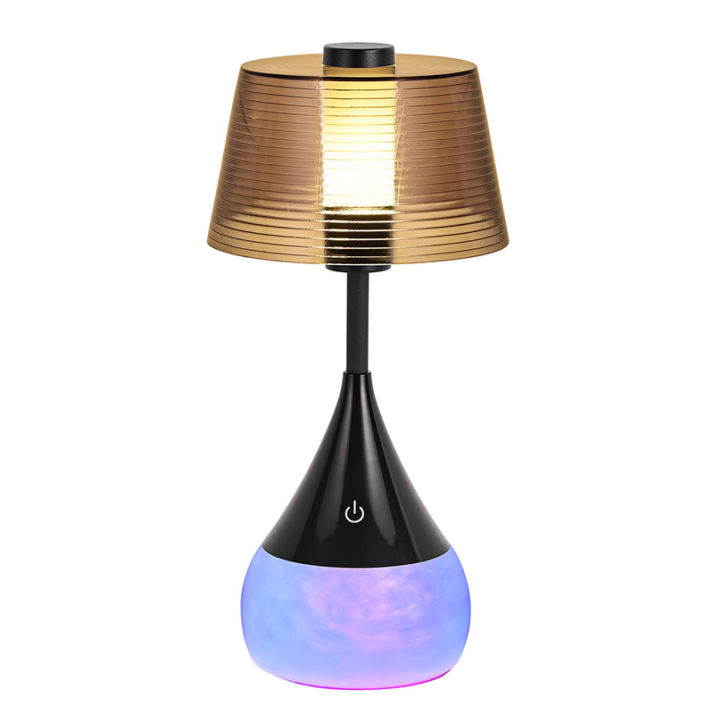 Billig led bordlampe med overskyet form