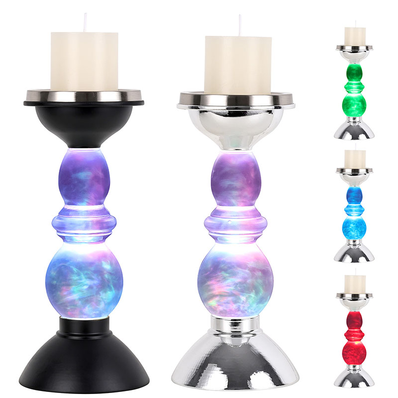 Skyet nattlys med stearinlysskjerm