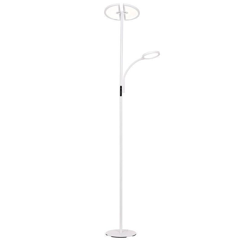 Moderne dual-moon LED gulvlampe