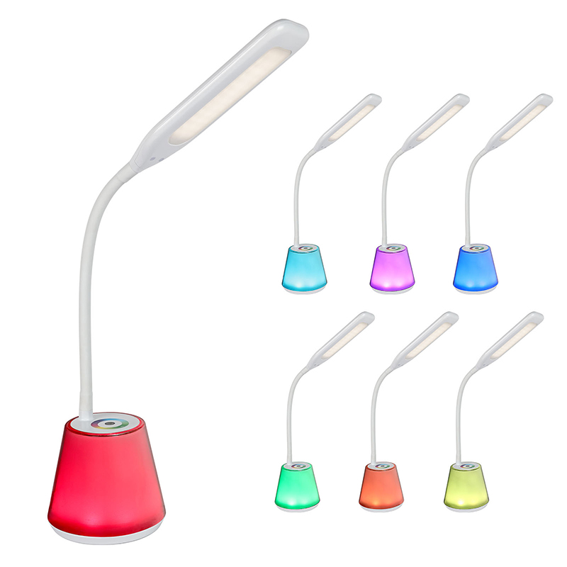 Skrivebordslampe med RGB trinndimmer