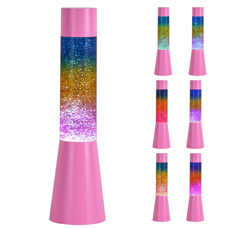 Glitter RGB Pink Night Light