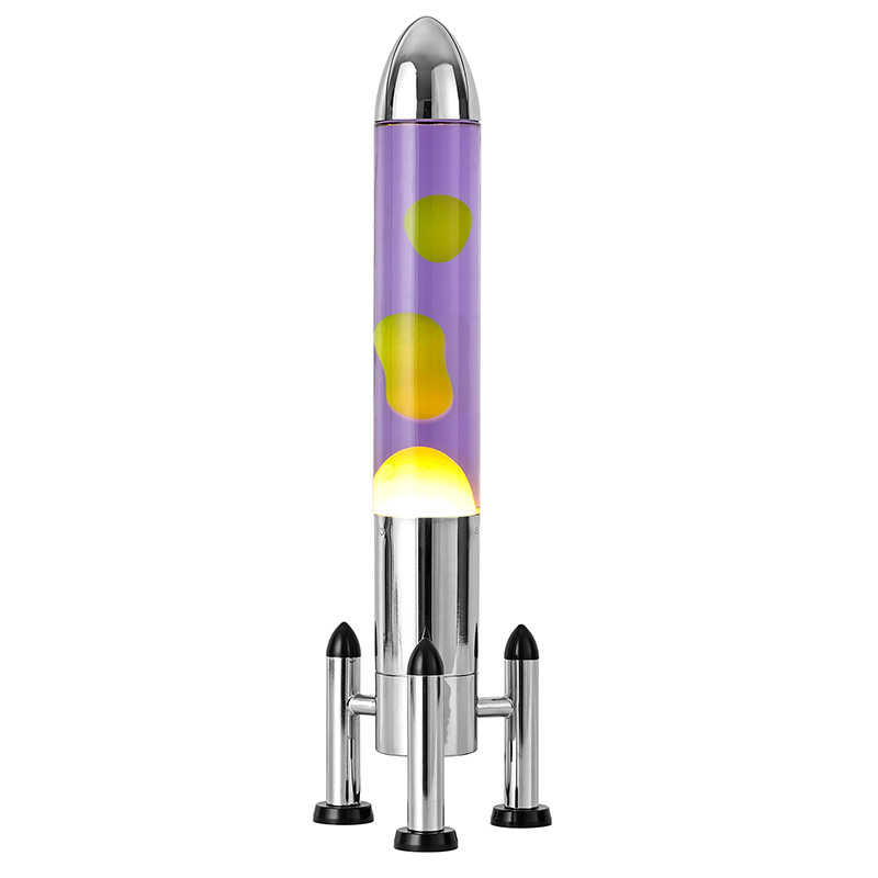 Stor LED Lava lampe med rakettskjerm