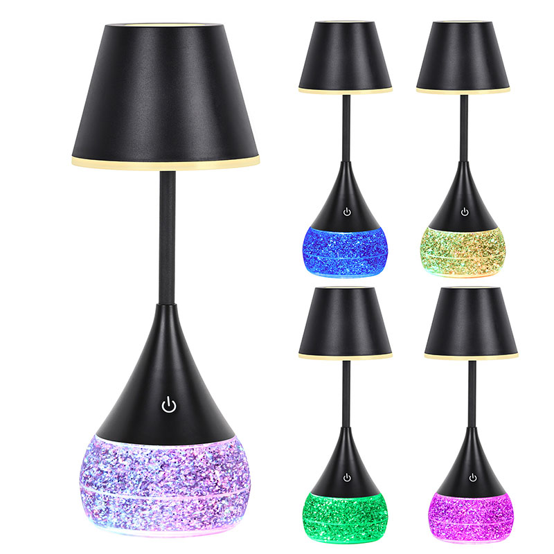 Flytende base LED -skrivebordslampe med metallform