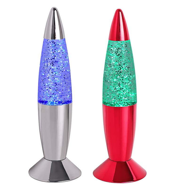 Mini RGB flytende glitter nattlys