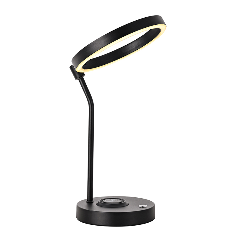 Moderne LED skrivebordslampe med trådløs lading