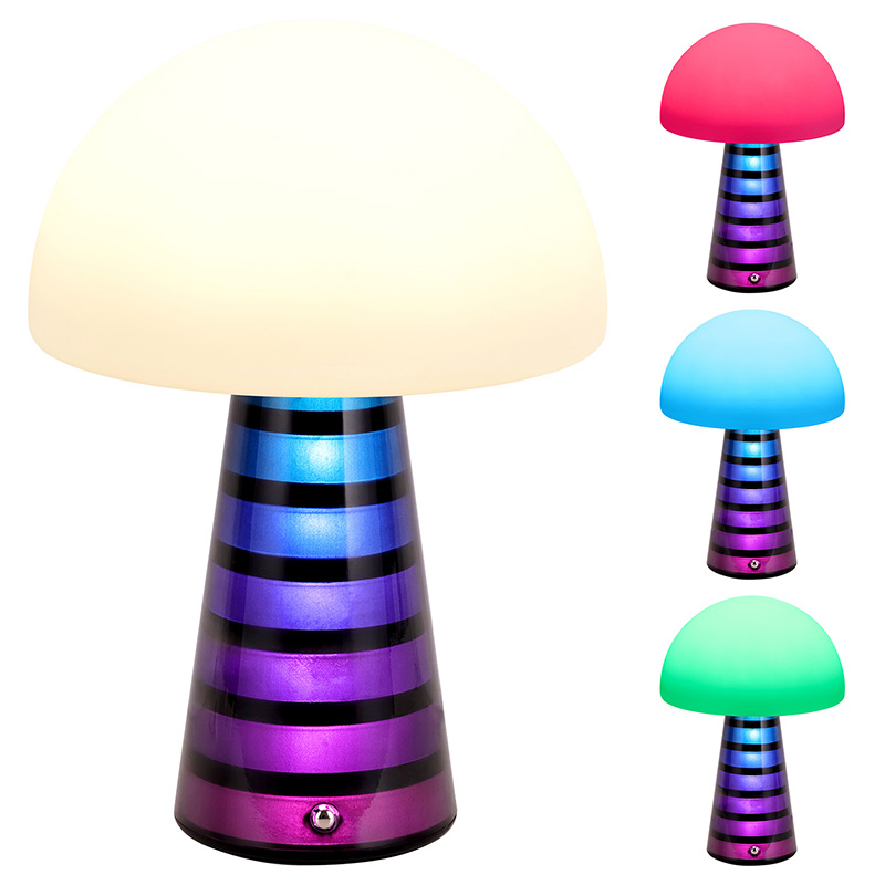 Mushroom neon bordlampe i mutil farge