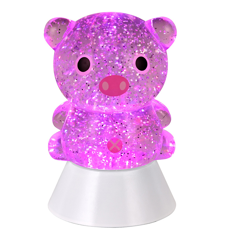 Griseskjerm RGB glitter bordlampe