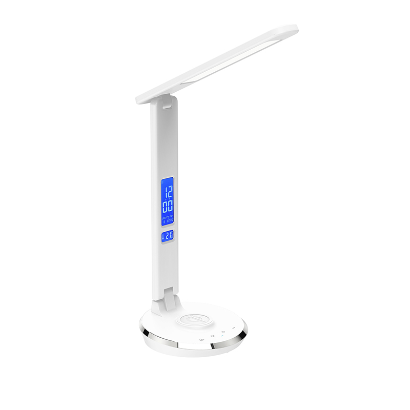 Qi LED -skrivebordslampe med trådløs lader