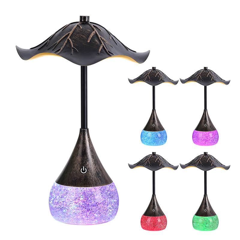 RETOR LED DESK LAMP MED RGB GLITTER BASE