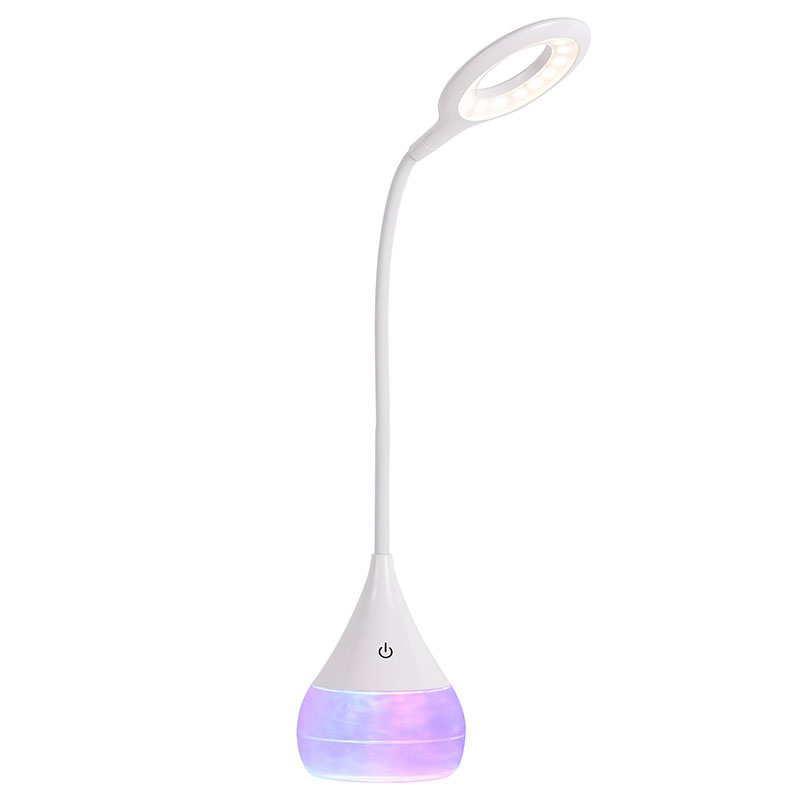 RGB Cloudy Liquid Base LED-skrivebordslampe med justerbar skjerm