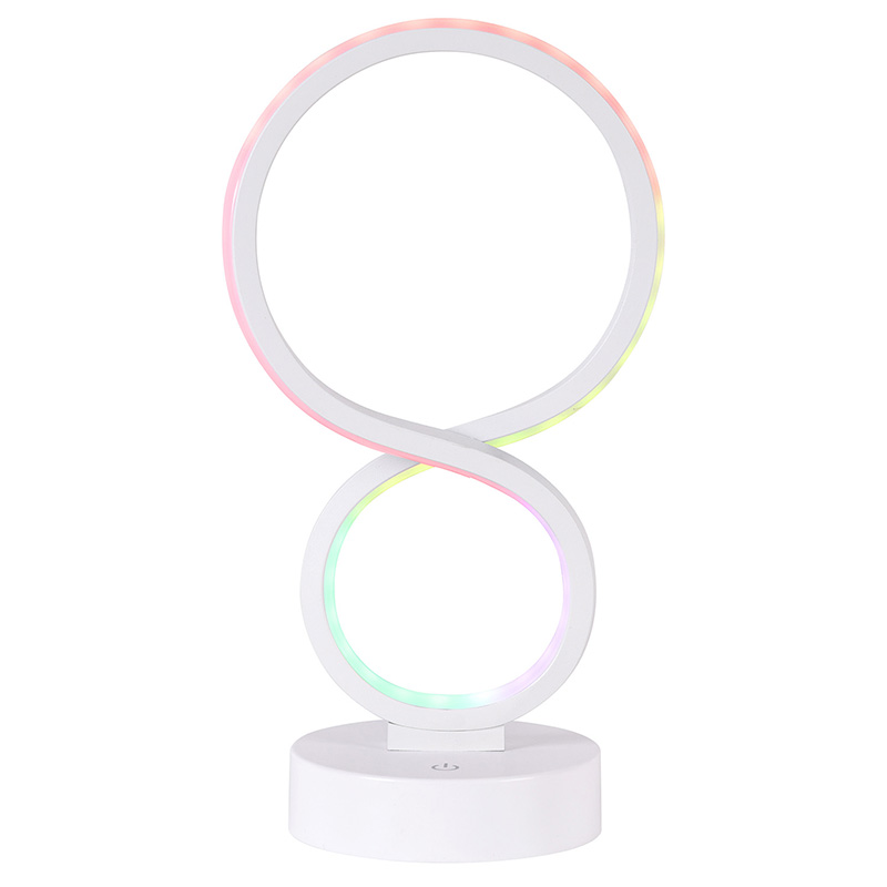 RGB lys led skrivebordslampe med 8 skjermer