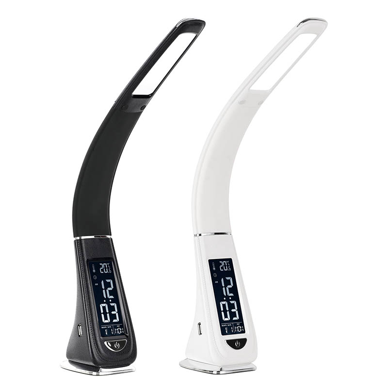 USB Port Charger LED -skrivebordslampe med fjær